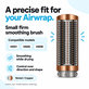 Majhna čvrsta gladilna krtača za Dyson Airwrap HS01, HS05, HS08, Nickel / Copper