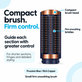 Majhna čvrsta gladilna krtača za Dyson Airwrap HS01, HS05, HS08, Prussian Blue / Rich Copper