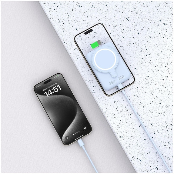 Powerbank PB10 Lifemag MagSafe 5000mAh, modra, Tech-Protect