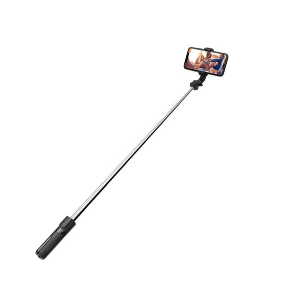 Selfie palica s stojalom L02S, črna, Tech-Protect
