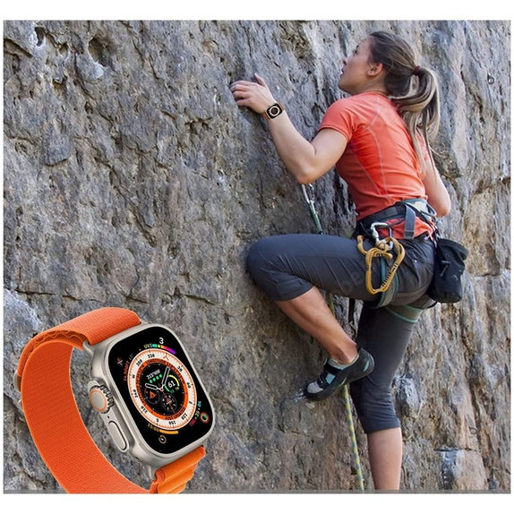 Pašček Nylon Pro za Apple Watch 8 / 9 / 10 / 11 / SE / Ultra (44 / 45 / 46 / 49 mm), Military Green, Tech-Protect