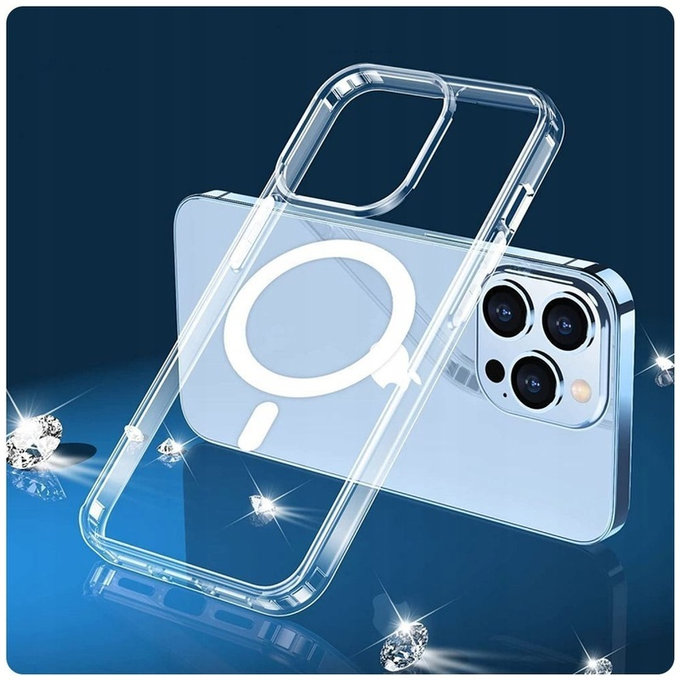 Ovitek FlexAir Hybrid MagSafe za Samsung S23, prozorna, Tech-Protect