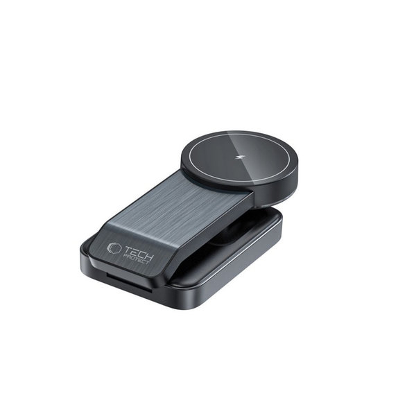 Brezžični polnilnik QI15W-A28 3IN1 Magnetic MagSafe, črna, Tech-Protect