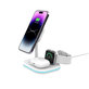 Brezžični polnilnik QI15W-A27 3IN1 Magnetic MagSafe, bela, Tech-Protect
