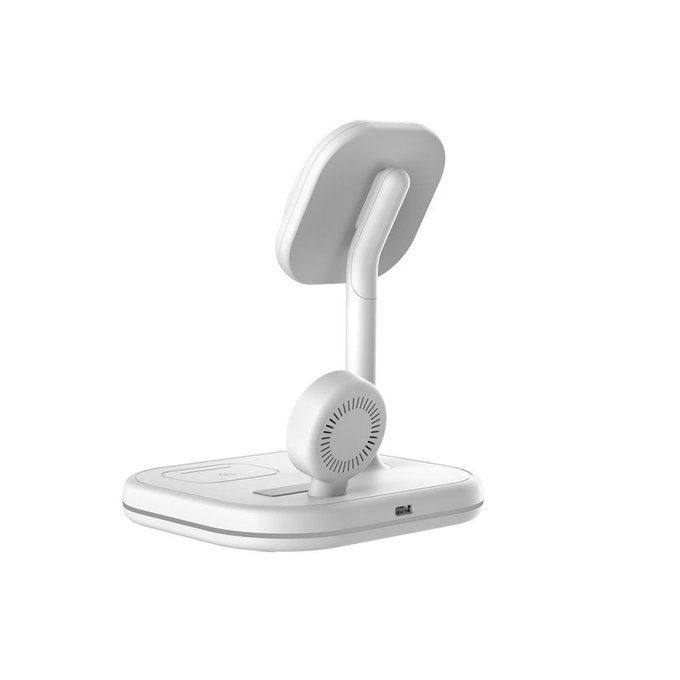 Brezžični polnilnik QI15W-A27 3IN1 Magnetic MagSafe, bela, Tech-Protect