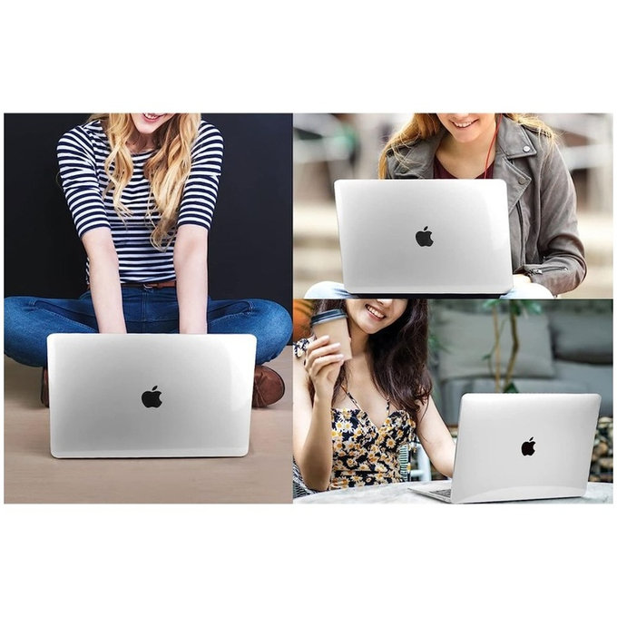 Ovitek Smartshell za MacBook Air 15 M2-M5 2023-2026, Crystal Clear, Tech-Protect