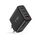 Omrežni polnilnik NC100W-GAN 4-PORT PD 100W / QC3.0, črna, Tech-Protect