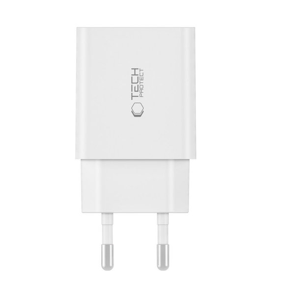 Omrežni polnilnik C35W 2-PORT PD 35W, bela, Tech-Protect