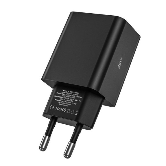 Omrežni polnilnik C35W 2-PORT PD 35W, bela, Tech-Protect