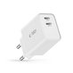 Omrežni polnilnik C35W 2-PORT PD 35W, bela, Tech-Protect