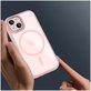 Ovitek MagMat MagSafe za iPhone 15, roza/prozorna, Tech-Protect