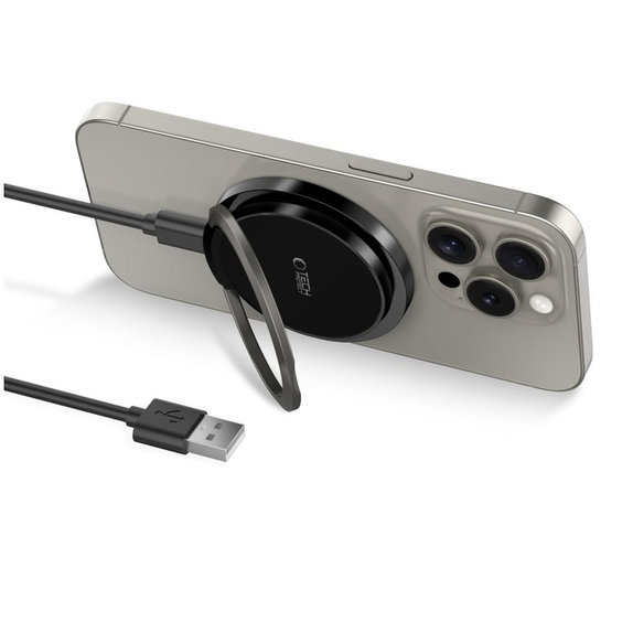 Brezžični polnilnik QI15W-A33 Magnetic MagSafe, črna, Tech-Protect
