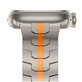 Pašček Stainless Line za Apple Watch 8 / 9 / 10 / 11 / SE / Ultra (44 / 45 / 46 / 49 mm), Titanium/Orange, Tech-Protect