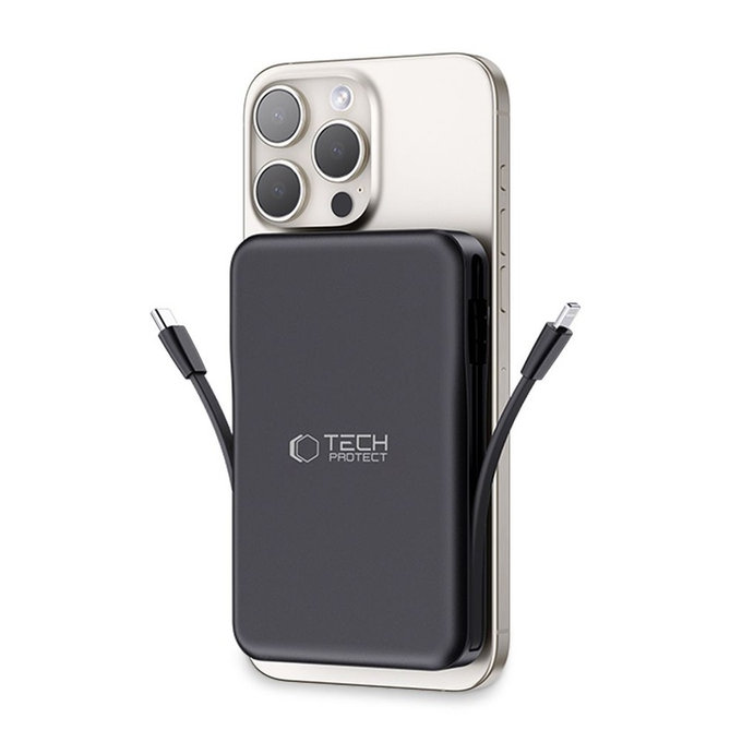 Powerbank PB31 Lifemag MagSafe 10000mAh, črna, Tech-Protect