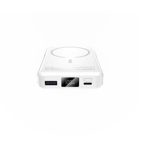 Powerbank PB31 Lifemag MagSafe 10000mAh, bela, Tech-Protect