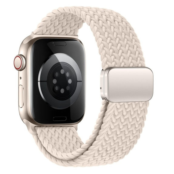 Pašček Nylonmag za Apple Watch 8 / 9 / 10 / 11 / SE (40 / 41 / 42 mm), Natural Titanium, Tech-Protect