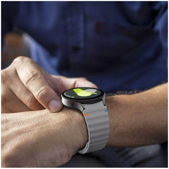 Pašček Silicone Sport za Samsung Watch 4 / 5 / 5 Pro / 6 / 7 / FE, Crayon Grey, Tech-Protect