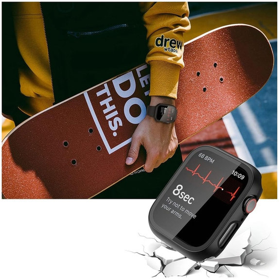 Pašček DEFENSE360 za Apple Watch 10 / 11 (46 mm), črna, Tech-Protect