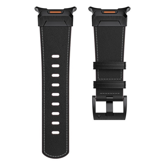 Pašček Delta Pro za Samsung Watch Ultra 1 / 2 2024-2026 (47 mm) Leather, črna, Tech-Protect