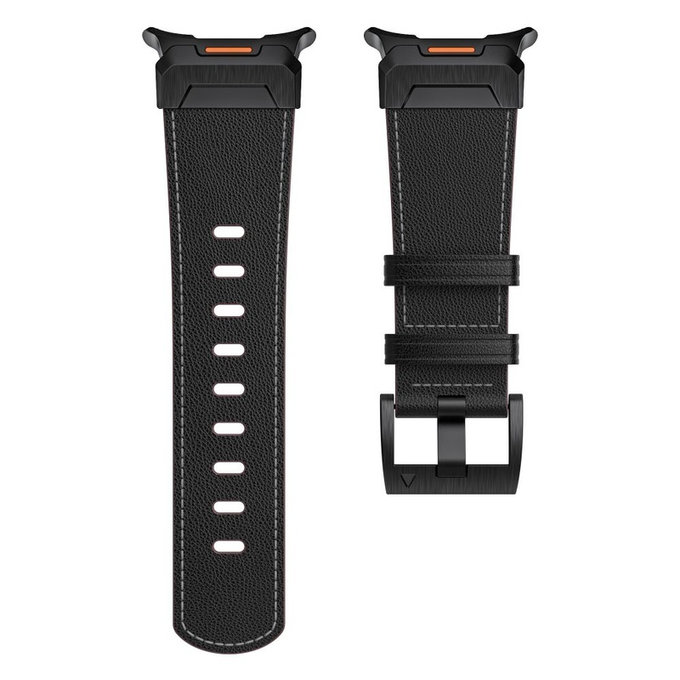 Pašček Delta Pro za Samsung Watch Ultra 1 / 2 2024-2026 (47 mm) Leather, črna, Tech-Protect