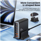 Omrežni polnilnik DC80W-GAN 6-PORT PD 80W / QC3.0, črna, Tech-Protect