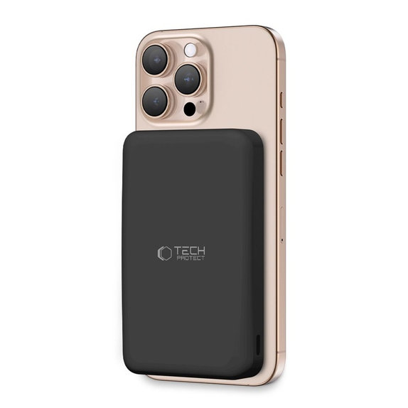 Powerbank PB24 Lifemag Qi2 MagSafe 10000mAh, črna, Tech-Protect