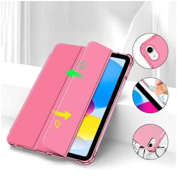 Ovitek Sc Pen Hybrid za iPad 10.9" 10 / 2022 / 11" 11 / 2025, Crystal Magenta, Tech-Protect