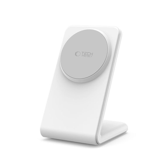 Brezžični polnilnik QI15W-A38 Magnetic MagSafe, bela, Tech-Protect