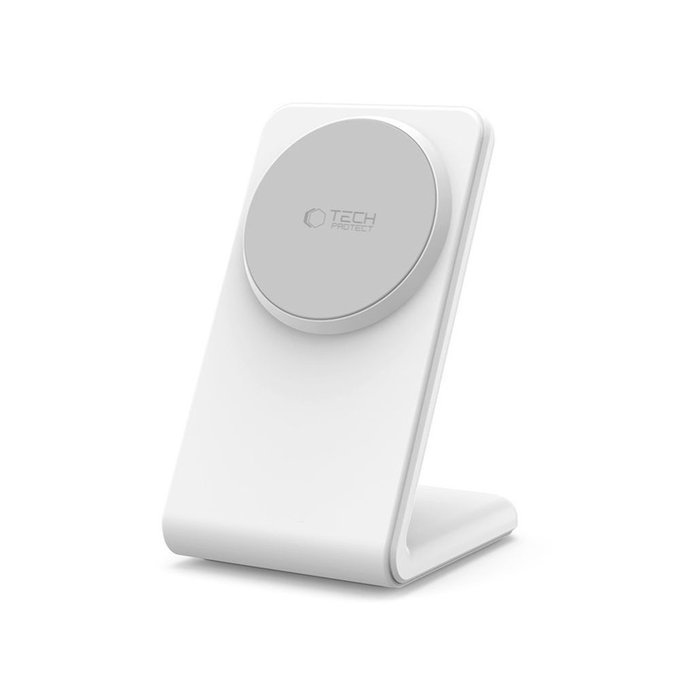 Brezžični polnilnik QI15W-A38 Magnetic MagSafe, bela, Tech-Protect