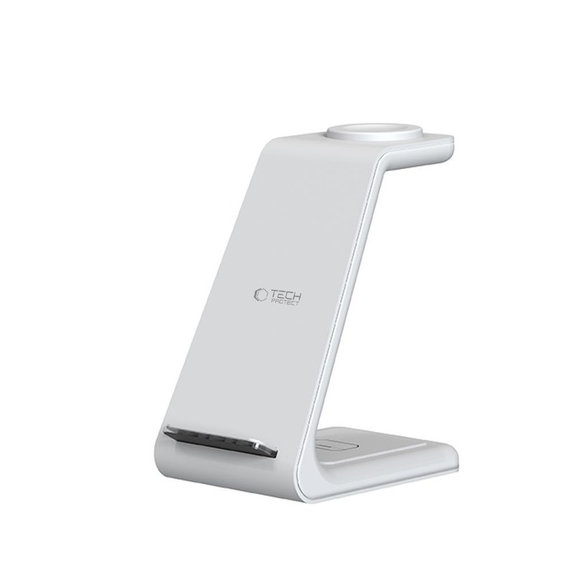 Brezžični polnilnik QI15W-A36 3IN1 for Apple, bela, Tech-Protect