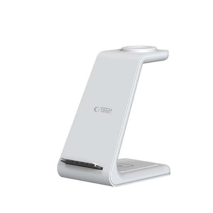 Brezžični polnilnik QI15W-A36 3IN1 for Apple, bela, Tech-Protect