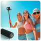 Selfie palica s stojalom GA100 za GoPro / DJI / INSTA360, črna, Tech-Protect