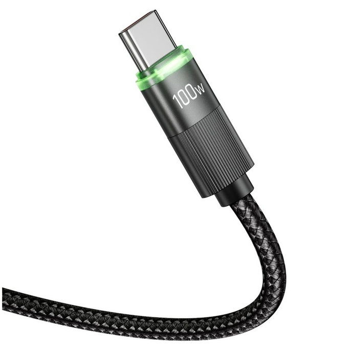 Kabel UB20T Ultraboost USB-C Cable PD 100W / 5A 180CM, črna, Tech-Protect