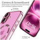 Ovitek MagFlex MagSafe za iPhone 16 Shiny Rose, Tech-Protect