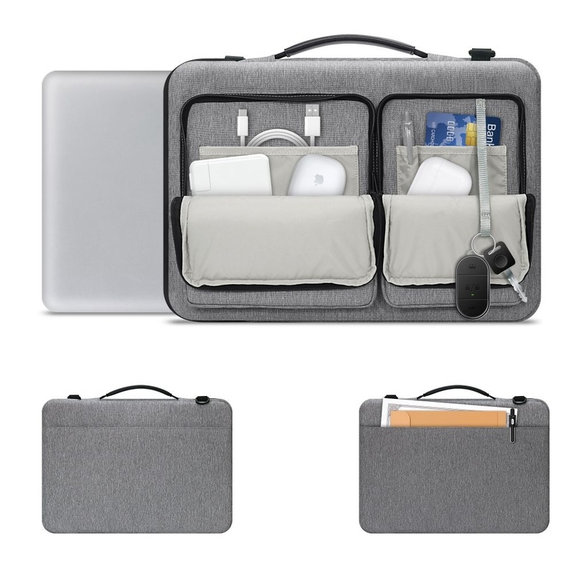 Ovitek za prenosnik Defender Bag 13-14, Crayon Grey, Tech-Protect