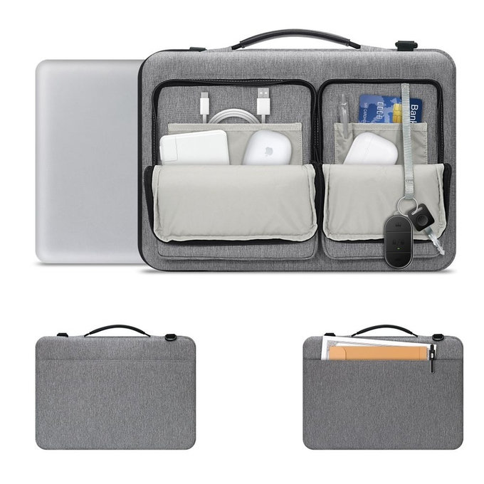 Ovitek za prenosnik Defender Bag 13-14, Crayon Grey, Tech-Protect