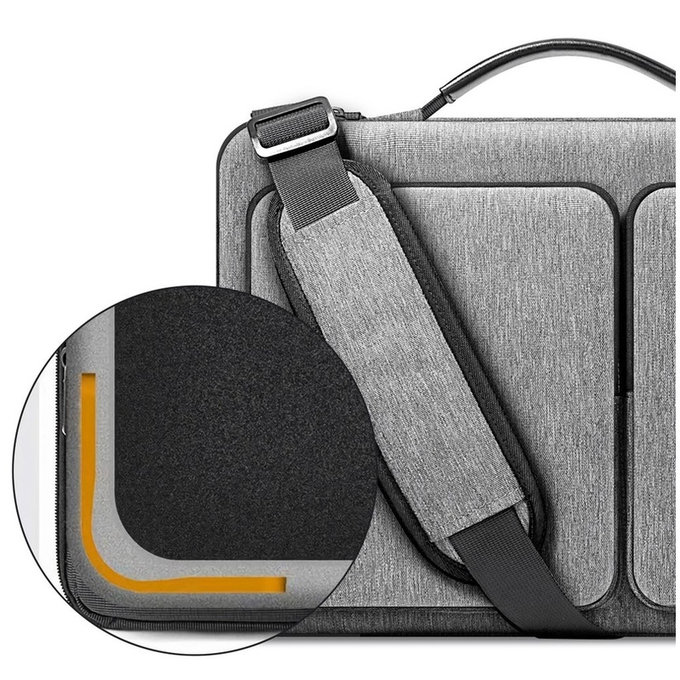 Ovitek za prenosnik Defender Bag 13-14, Crayon Grey, Tech-Protect