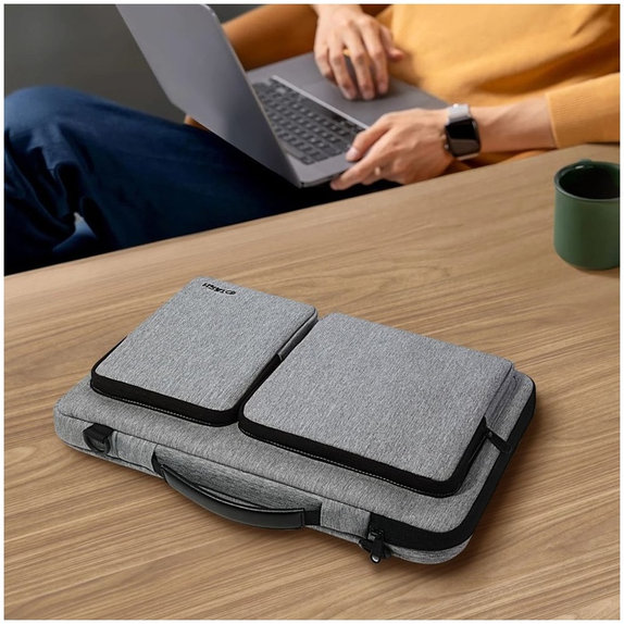 Ovitek za prenosnik Defender Bag 13-14, Crayon Grey, Tech-Protect
