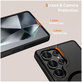 Etui MagMat MagSafe za Galaxy S25 Ultra, Matte Black, Tech-Protect