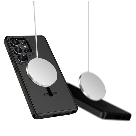 Etui MagMat MagSafe za Galaxy S25 Ultra, Matte Black, Tech-Protect