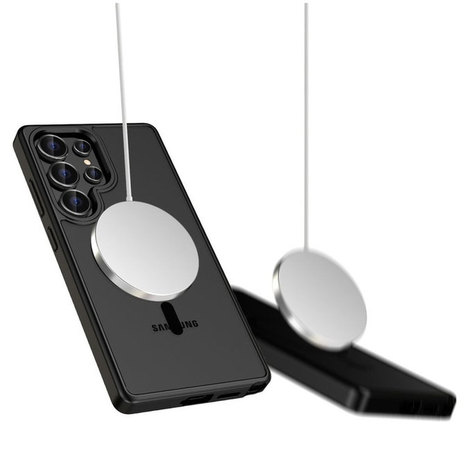 Etui MagMat MagSafe za Galaxy S25 Ultra, Matte Black, Tech-Protect