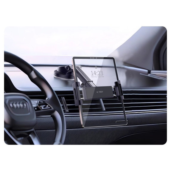 Avtomobilski nosilec V4 Universal Windshield & Dashboard for Tablet, črna, Tech-Protect