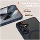 Ovitek MagMat MagSafe za Samsung S25, Matte Navy, Tech-Protect