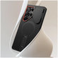 Ovitek Kevlar Aura MagSafe za Samsung S25 Ultra, črna/oranžna, Tech-Protect