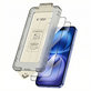 Kaljeno steklo Quick Set+ 2-PACK za iPhone 15 / 16, črna, Tech-Protect
