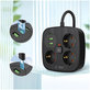 Omrežni polnilnik PCS3X4 Power Strip 2 USB & 2 USB-C & 3 Socket 200cm, črna, Tech-Protect