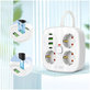 Omrežni polnilnik PCS3X4 Power Strip 2 USB & 2 USB-C & 3 Socket 200cm, bela, Tech-Protect