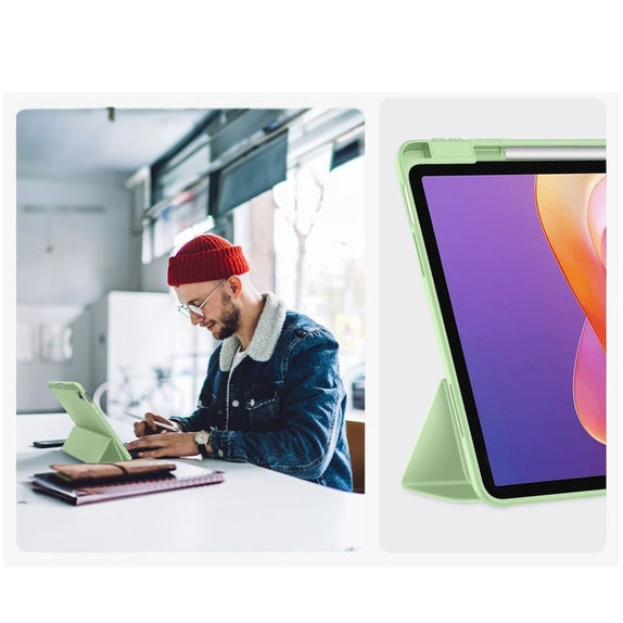 Ovitek Sc Pen za Xiaomi Redmi Pad 2 11.0 Matcha Green, Tech-Protect