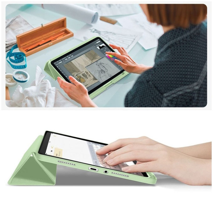 Ovitek Sc Pen za Xiaomi Redmi Pad 2 11.0 Matcha Green, Tech-Protect