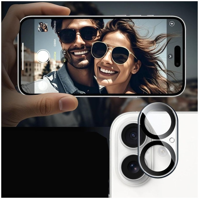 Zaščita kamere Cam Fit+ za iPhone 17, prozorna, Tech-Protect